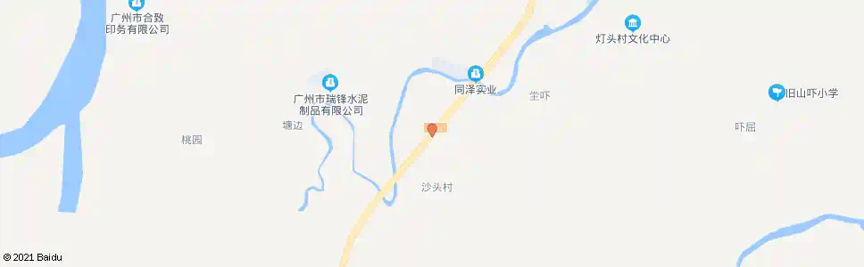 广州姚沙头村_公交站地图_广州公交_妙搜公交查询2025