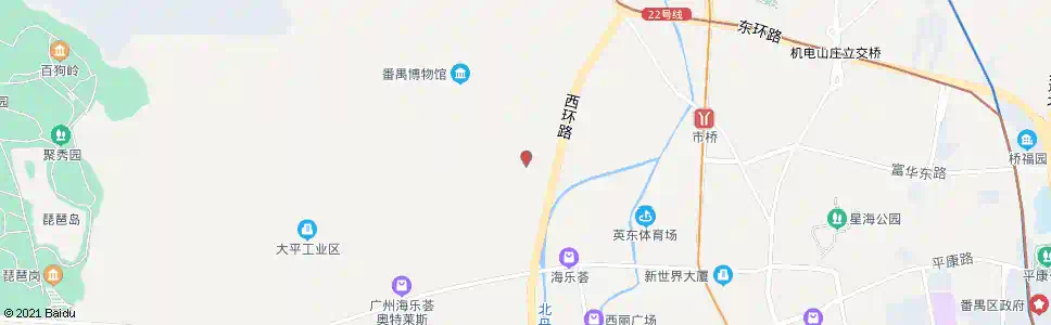 广州沙头市场_公交站地图_广州公交_妙搜公交查询2025