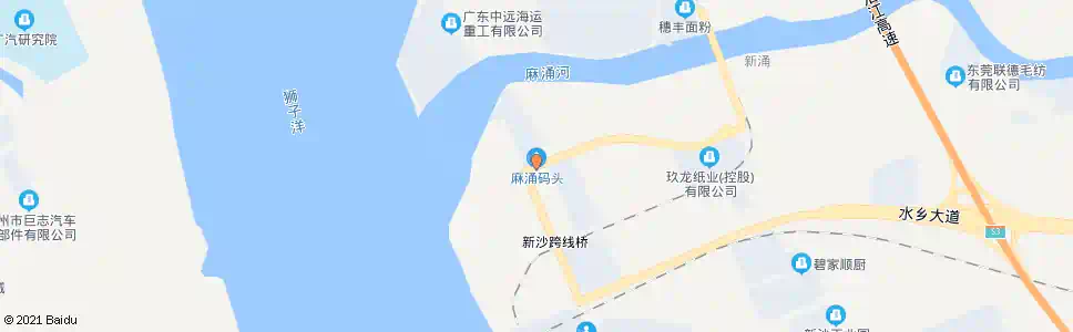 广州麻涌码头_公交站地图_广州公交_妙搜公交查询2025