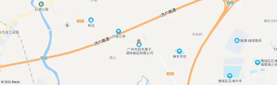 广州如丰厂_公交站地图_广州公交_妙搜公交查询2025