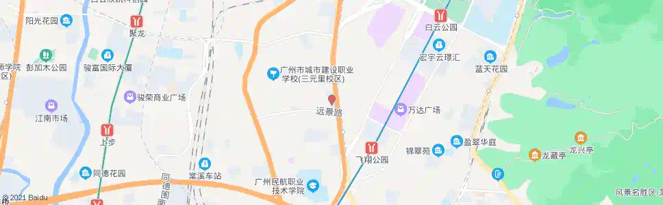 广州穗景大厦_公交站地图_广州公交_妙搜公交查询2025