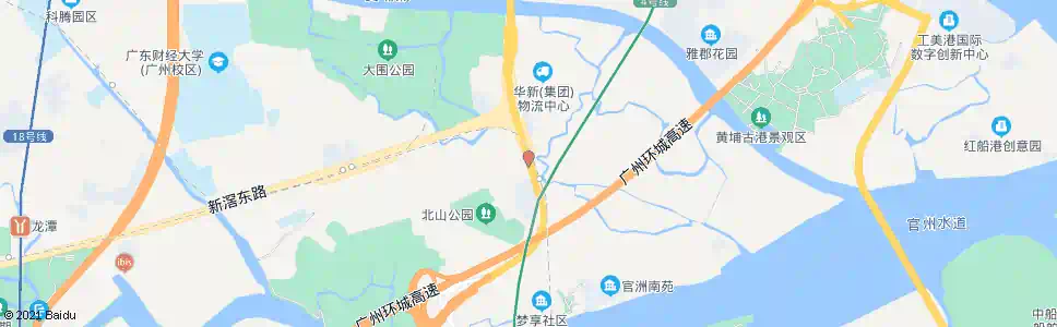 广州西村北山_公交站地图_广州公交_妙搜公交查询2025
