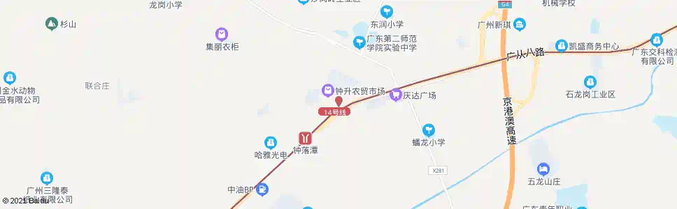 广州钟落潭(钟升东路)_公交站地图_广州公交_妙搜公交查询2025