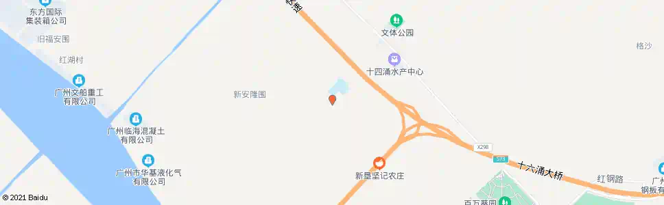 广州红洋村总站_公交站地图_广州公交_妙搜公交查询2025