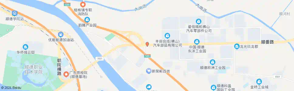广州五沙大桥收费站(顺番路)_公交站地图_广州公交_妙搜公交查询2025