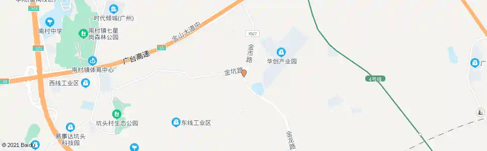 广州金山村委_公交站地图_广州公交_妙搜公交查询2025