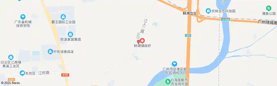 广州蚌湖_公交站地图_广州公交_妙搜公交查询2025