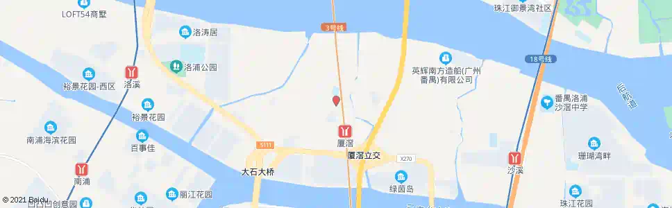 广州厦滘农商行_公交站地图_广州公交_妙搜公交查询2025