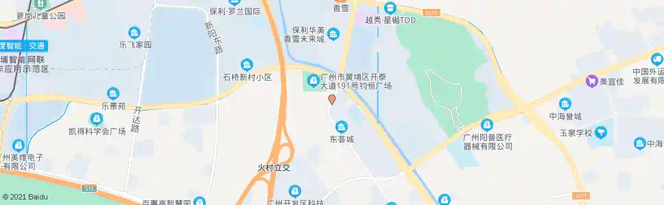 广州瑞和路北(开泰大道口)_公交站地图_广州公交_妙搜公交查询2025
