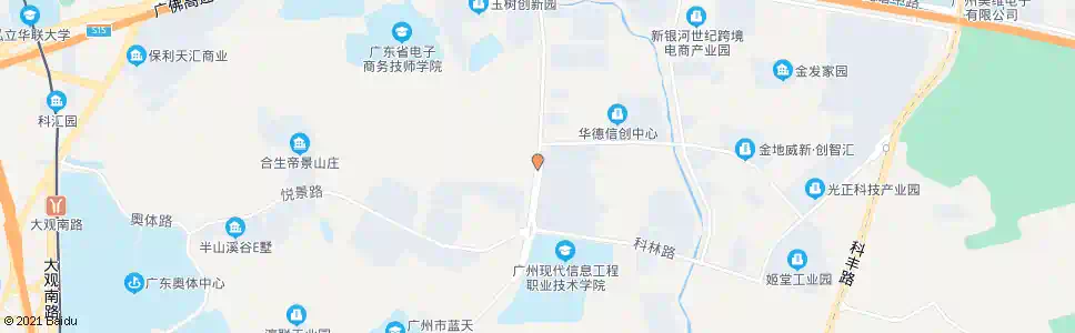 广州科珠路南_公交站地图_广州公交_妙搜公交查询2025