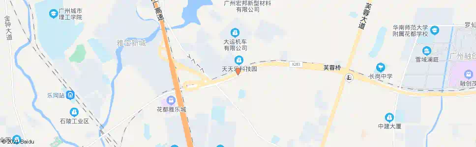 广州草弄庄_公交站地图_广州公交_妙搜公交查询2025