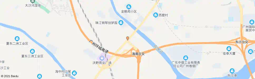 广州花地大道(海南村)_公交站地图_广州公交_妙搜公交查询2025