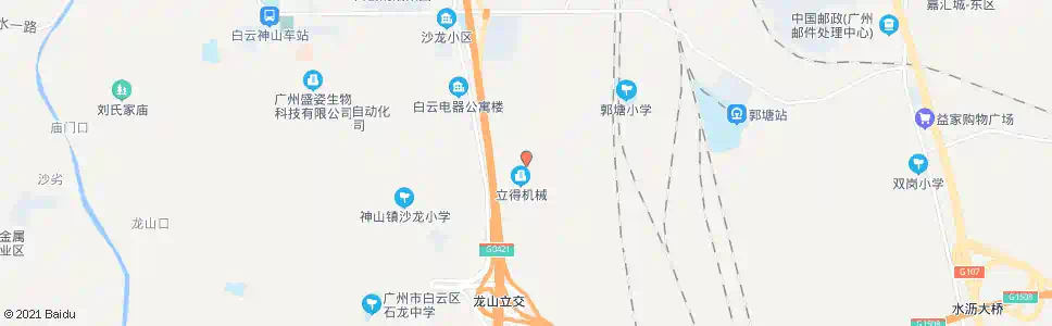 广州郭塘村尾_公交站地图_广州公交_妙搜公交查询2025