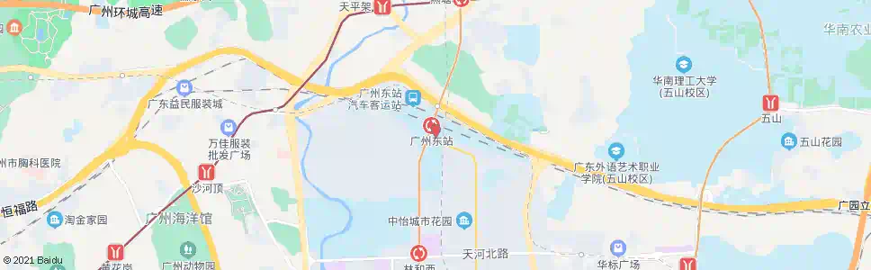 广州夏东_公交站地图_广州公交_妙搜公交查询2025