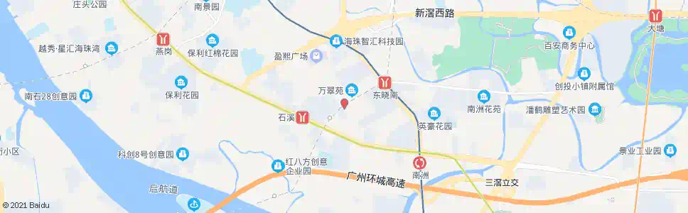 广州侨港路_公交站地图_广州公交_妙搜公交查询2025