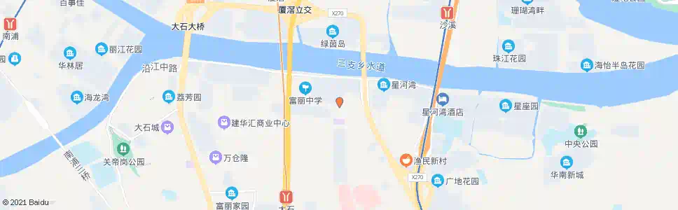 广州石滩国税分局_公交站地图_广州公交_妙搜公交查询2025