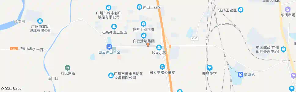 广州神山商贸城_公交站地图_广州公交_妙搜公交查询2025