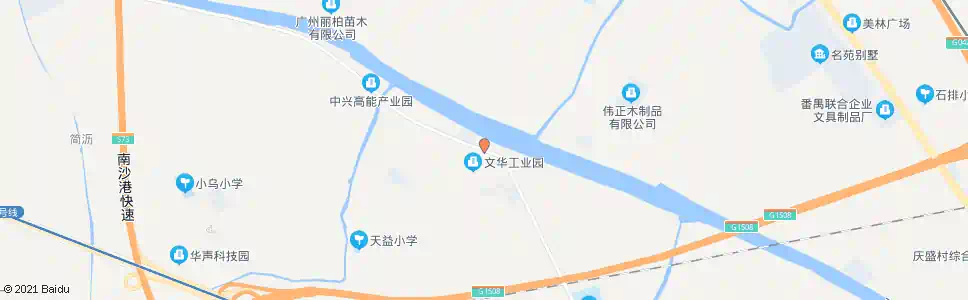 广州天益工业区_公交站地图_广州公交_妙搜公交查询2025