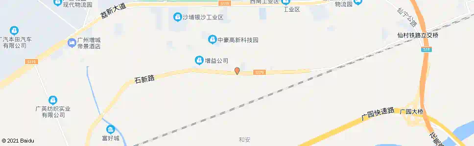 广州银沙工业区_公交站地图_广州公交_妙搜公交查询2025