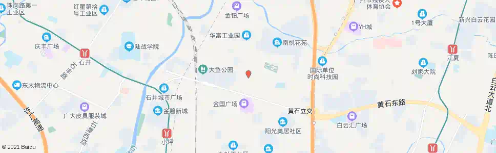 广州石岗东街_公交站地图_广州公交_妙搜公交查询2025