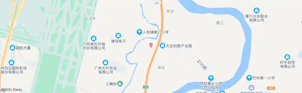 广州汉塘村_公交站地图_广州公交_妙搜公交查询2025