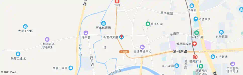 广州新世界大厦a_公交站地图_广州公交_妙搜公交查询2025