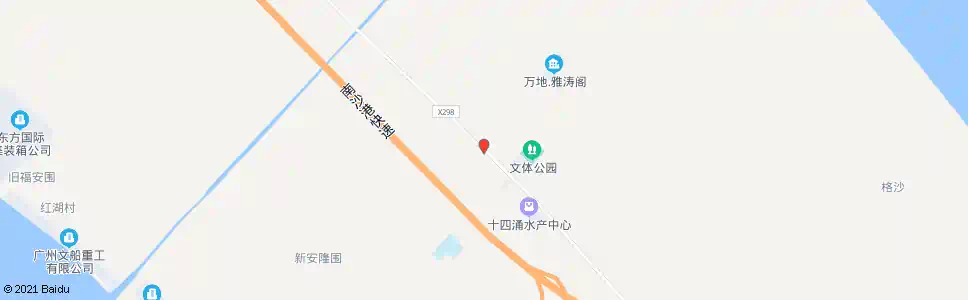 广州新垦市场_公交站地图_广州公交_妙搜公交查询2025
