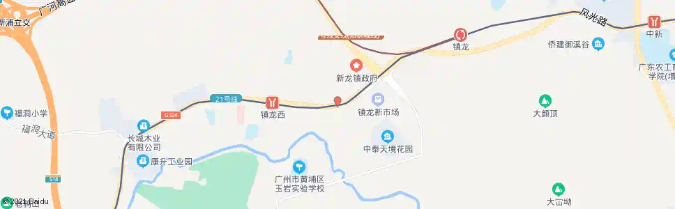 广州镇龙墟_公交站地图_广州公交_妙搜公交查询2025