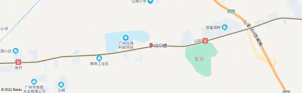 广州莲塘面村_公交站地图_广州公交_妙搜公交查询2025
