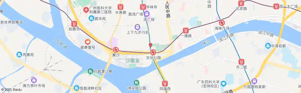 广州康王南_公交站地图_广州公交_妙搜公交查询2025