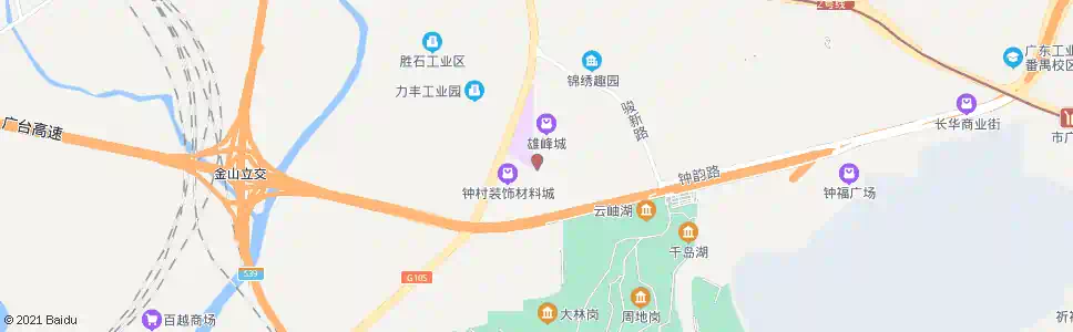 广州雄峰商城总站_公交站地图_广州公交_妙搜公交查询2025