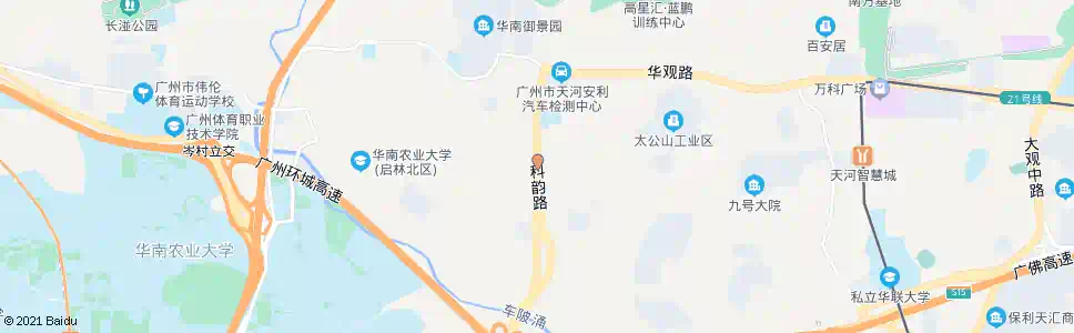 广州村红花岗_公交站地图_广州公交_妙搜公交查询2025