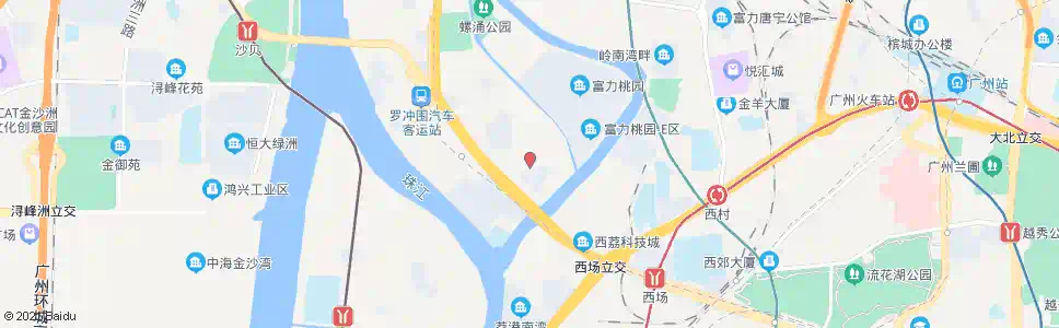 广州高桥大街_公交站地图_广州公交_妙搜公交查询2025