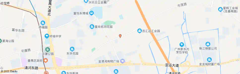 广州傍江西村_公交站地图_广州公交_妙搜公交查询2025