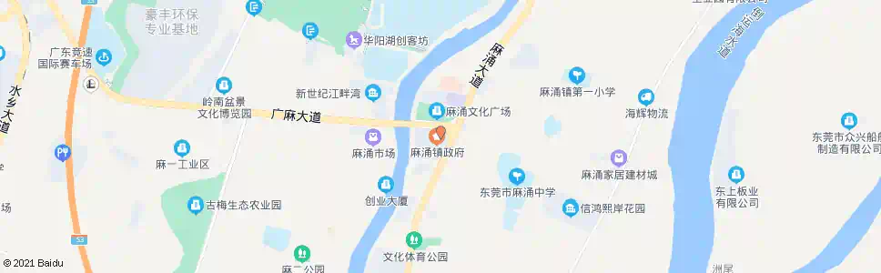广州麻涌车站_公交站地图_广州公交_妙搜公交查询2025