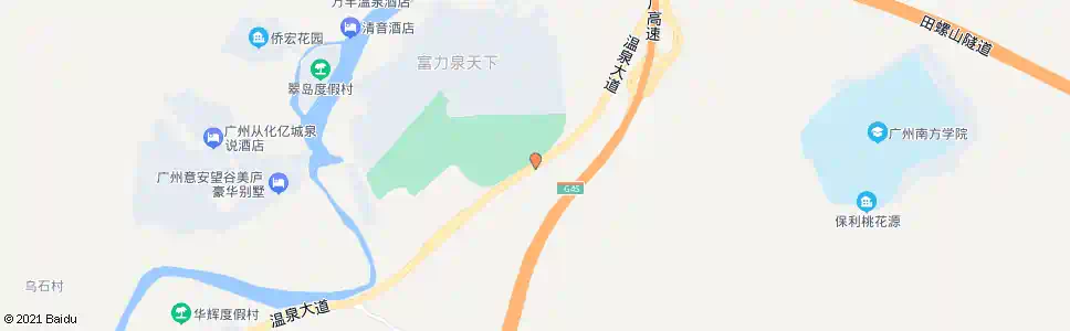 广州温泉中队_公交站地图_广州公交_妙搜公交查询2025