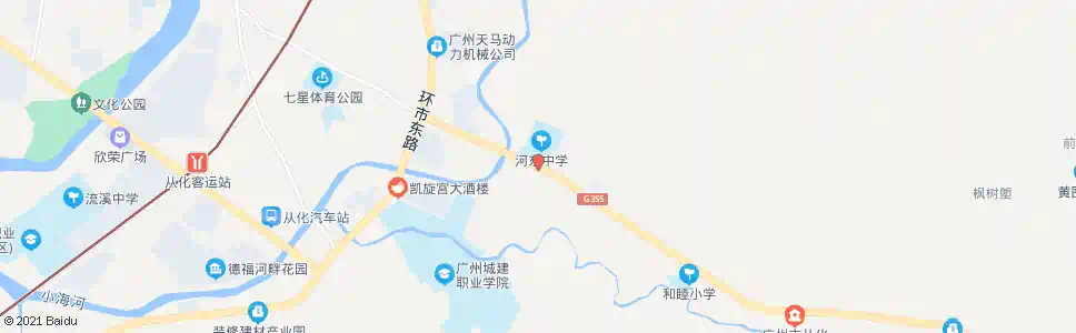 广州河东中学_公交站地图_广州公交_妙搜公交查询2025