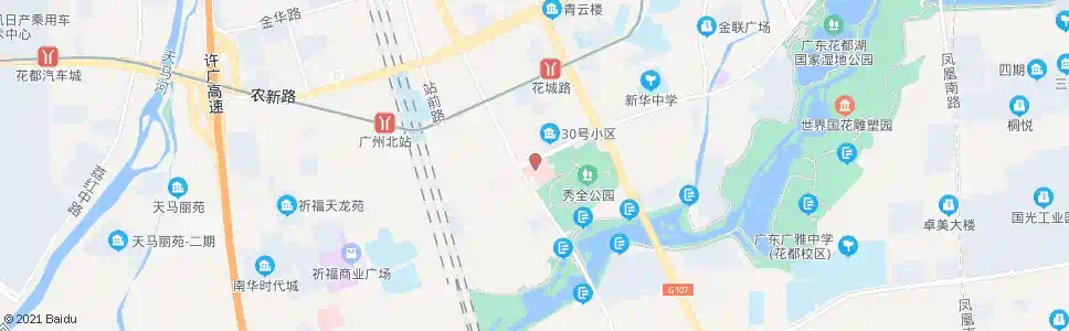 广州花都区人民医院_公交站地图_广州公交_妙搜公交查询2025