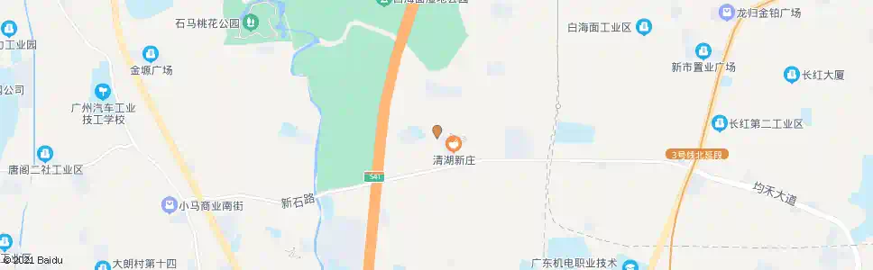 广州清湖村委_公交站地图_广州公交_妙搜公交查询2025