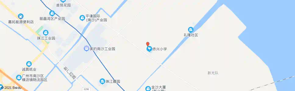 广州侨兴小学_公交站地图_广州公交_妙搜公交查询2025