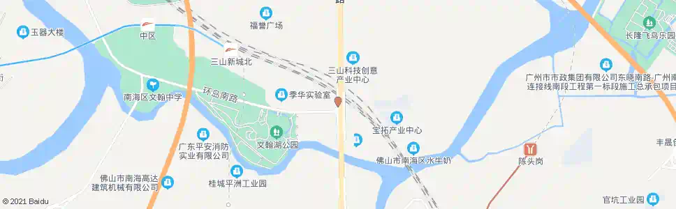 广州环岛南路路口_公交站地图_广州公交_妙搜公交查询2025