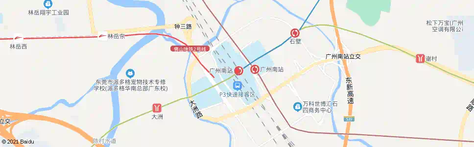 广州平南市场_公交站地图_广州公交_妙搜公交查询2025