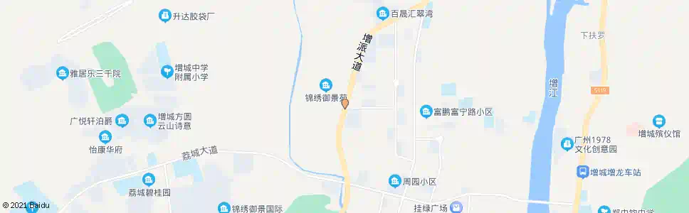 广州锦绣御景苑_公交站地图_广州公交_妙搜公交查询2025