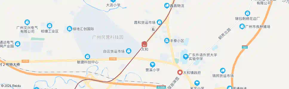 广州田心村(太和)_公交站地图_广州公交_妙搜公交查询2025