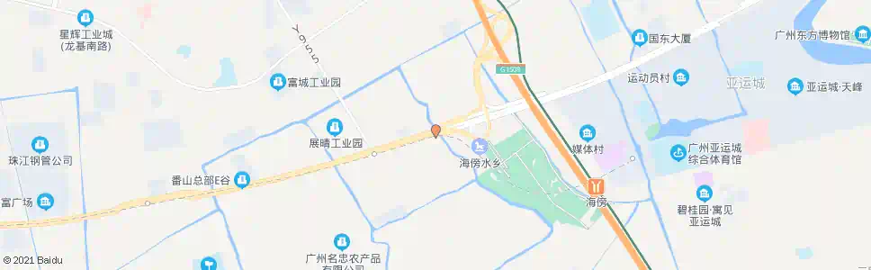 广州海傍水乡_公交站地图_广州公交_妙搜公交查询2025
