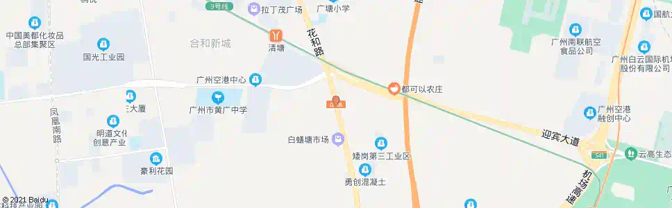 广州白鳝塘北_公交站地图_广州公交_妙搜公交查询2025