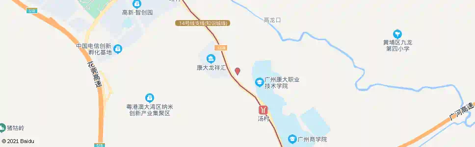 广州业田村_公交站地图_广州公交_妙搜公交查询2025
