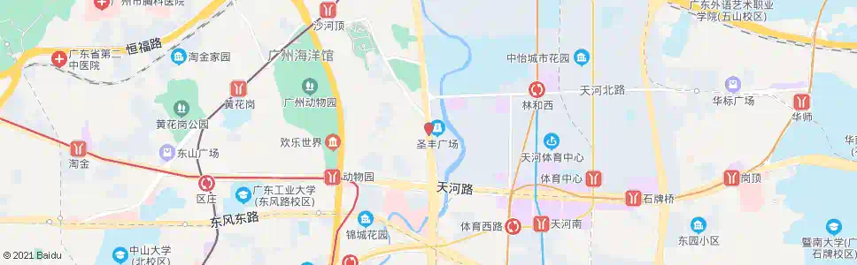 广州五一大道中_公交站地图_广州公交_妙搜公交查询2025