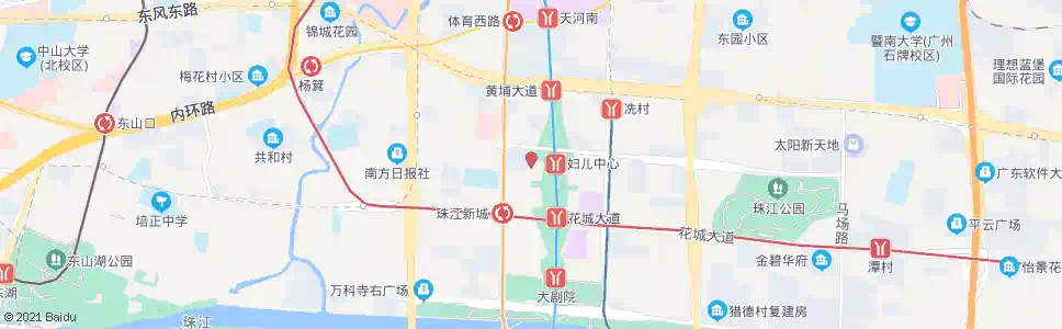 广州珠江西路中_公交站地图_广州公交_妙搜公交查询2025