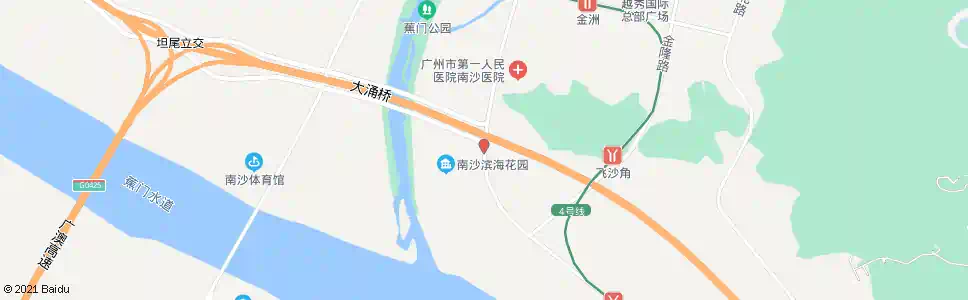 广州滨海花园_公交站地图_广州公交_妙搜公交查询2025